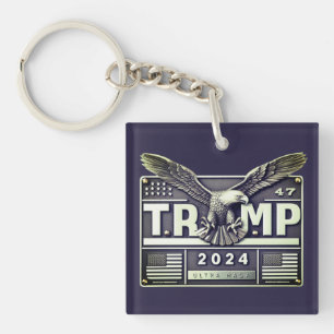 TRUMP 2024 met een Adelaar Sleutelhanger