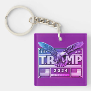 TRUMP 2024 met een Adelaar Sleutelhanger