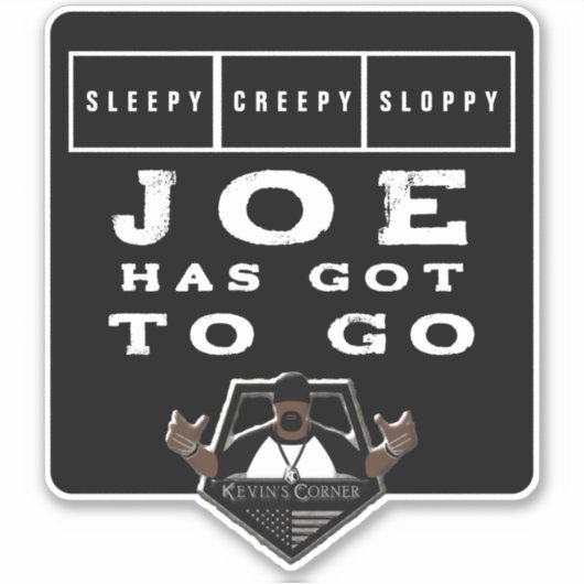 TRUMP 2024 met een adelaar Sticker (Voorkant)