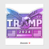 TRUMP 2024 met een adelaar Sticker (Vel)