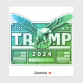 TRUMP 2024 met een Adelaar Sticker (Vel)
