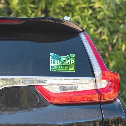 TRUMP 2024 met een Adelaar Sticker (Auto Zijkant)