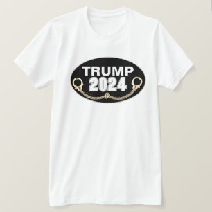 Trump 2024 met handboeien t-shirt