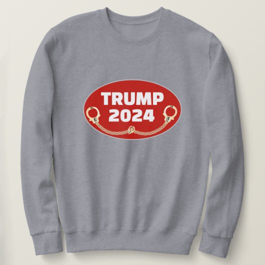 Trump 2024 met handboeien trui (Design voorkant)