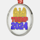Trump 2024 metalen ornament (Links)