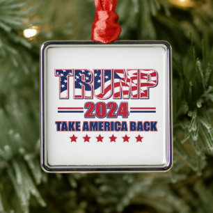 Trump 2024 metalen ornament