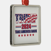 Trump 2024 metalen ornament (Rechts)