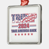 Trump 2024 metalen ornament (Links)