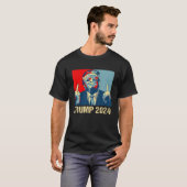  Trump 2024 middelvinger Ik zal terug Elec T-shirt (Voorkant volledig)