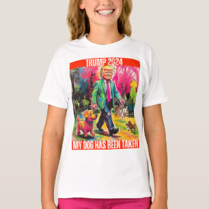 TRUMP 2024 MIJN HOND IS GEVANGEN GENOMEN T-SHIRT