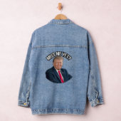 Trump 2024 Mis ik al? Grappig citaat Denim Jacket (Hangar)