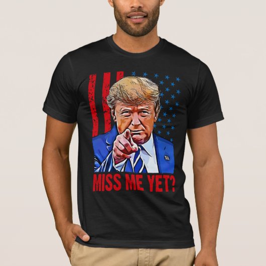 Trump 2024 mis me nog Pro Trump anti Biden T-shirt (Voorkant)