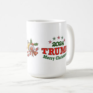 Trump 2024 Mok met prettige kerstcadeaus