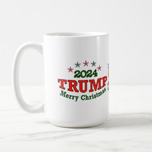 Trump 2024 Mok met prettige kerstcadeaus (Links)