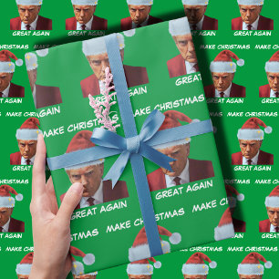 Trump 2024 Mok shot Make Christmas Great Again Cadeaupapier