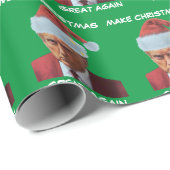 Trump 2024 Mok shot Make Christmas Great Again Cadeaupapier (Rol Hoek)