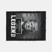 Trump 2024 Mugshot President Legend Fleece Deken (Voorkant (Horizontaal))