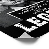 Trump 2024 Mugshot President Legend Poster (Hoek)