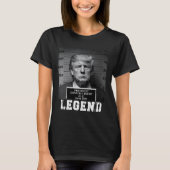 Trump 2024 Mugshot President Legend T-shirt (Voorkant)