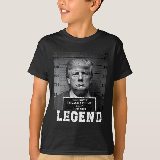 Trump 2024 Mugshot President Legend Take America B T-shirt (Voorkant)