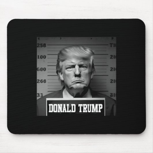 Trump 2024 Mugshot Trump Mok neergeschoten Preside Muismat (Voorkant)