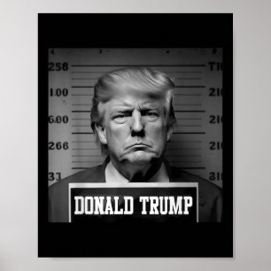 Trump 2024 Mugshot Trump Mok neergeschoten Preside Poster