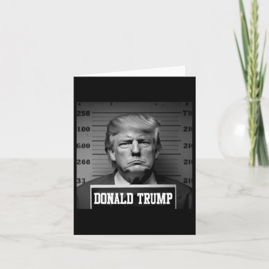 Trump 2024 Mugshot Trump Mug Shot President  Kaart (Voorkant)