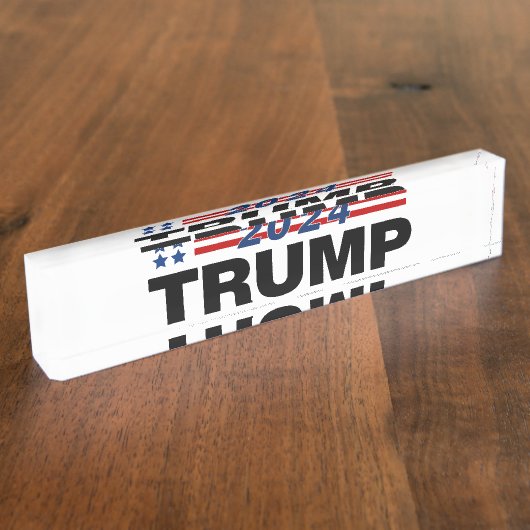 Trump 2024 naambordje (Zijkant)