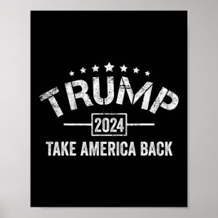 Trump 2024 Neem Amerika Terug 4 juli Verkiezing  Poster