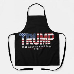 Trump 2024 Neem Amerika Terug Amerikaanse 2024 Cad Schort