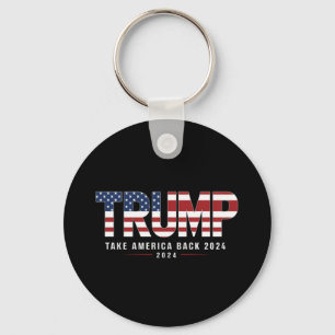 Trump 2024 Neem Amerika Terug Amerikaanse 2024 Cad Sleutelhanger