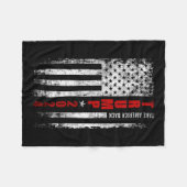 Trump 2024 Neem Amerika terug Amerikaanse vlag Pat Fleece Deken (Voorkant (Horizontaal))