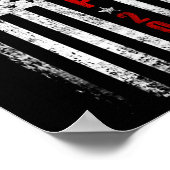 Trump 2024 Neem Amerika terug Amerikaanse vlag Pat Poster (Hoek)