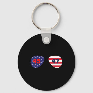 Trump 2024 Neem Amerika terug Amerikaanse vlag Pat Sleutelhanger