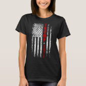 Trump 2024 Neem Amerika terug Amerikaanse vlag Pat T-shirt (Voorkant)