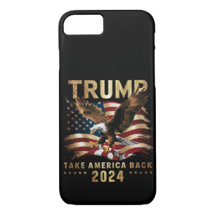 Trump 2024 Neem Amerika terug Amerikaanse vlag Tru iPhone 8/7 Hoesje