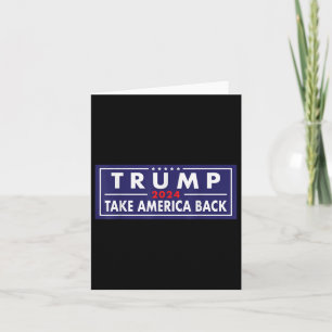 Trump 2024 Neem Amerika terug bij de verkiezingen Kaart