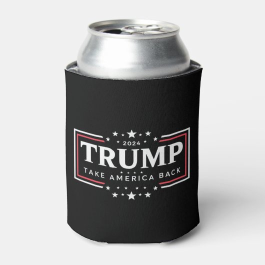 Trump 2024 Neem Amerika Terug Blikjeskoeler (Blikje Voorkant)