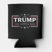 Trump 2024 Neem Amerika Terug Blikjeskoeler (Voorkant)