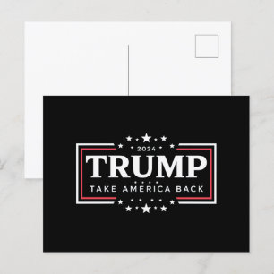 Trump 2024 Neem Amerika Terug  Briefkaart