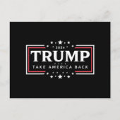 Trump 2024 Neem Amerika Terug Briefkaart (Voorkant)