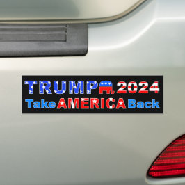 TRUMP 2024 Neem AMERIKA terug Bumpersticker