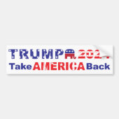 TRUMP 2024 Neem AMERIKA terug Bumpersticker (Voorkant)