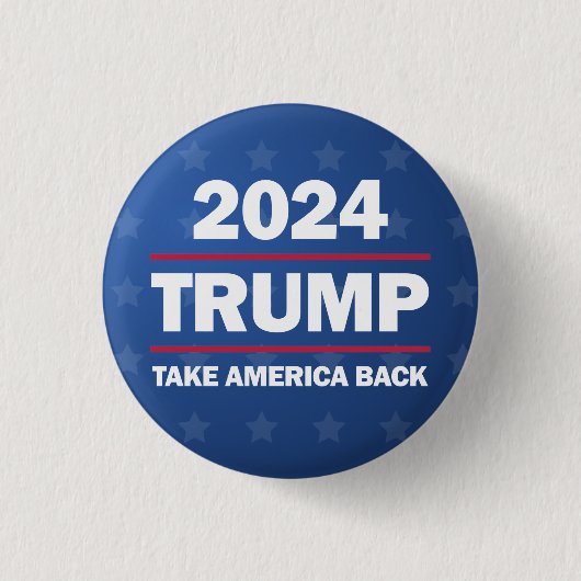 Trump 2024 Neem Amerika terug Button (Voorkant)