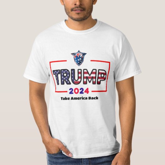 Trump 2024, neem Amerika terug | FIX America Again T-shirt (Voorkant)