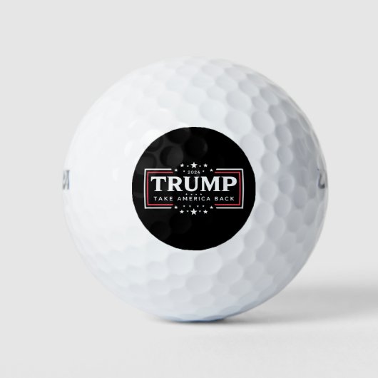 Trump 2024 Neem Amerika Terug Golfballen (Voorkant)