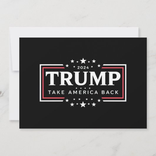 Trump 2024 Neem Amerika Terug Kaart (Voorkant)