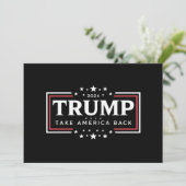 Trump 2024 Neem Amerika Terug Kaart (Staand voorkant)
