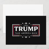 Trump 2024 Neem Amerika Terug Kaart (Voorkant / Achterkant)