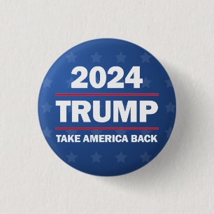 Trump 2024 Neem Amerika Terug Knop Ronde Button 3,2 Cm